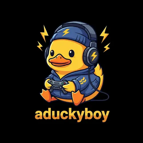Aduckyboy - Yellow Gamer Duckling with Lightning Ears