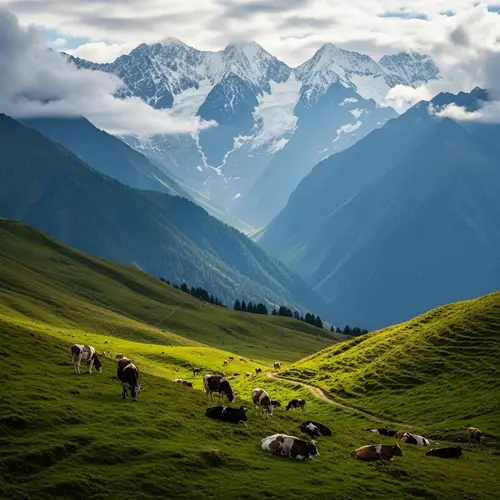 Majestic Mountain Range Landscape