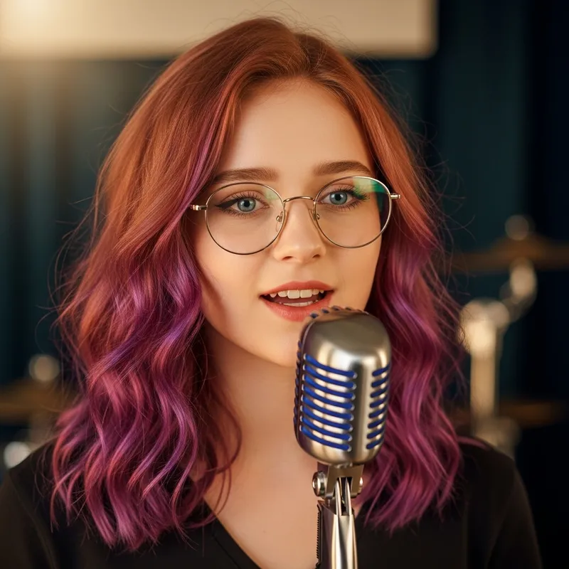 Talented 16-Year-Old Singer with Unique Hair