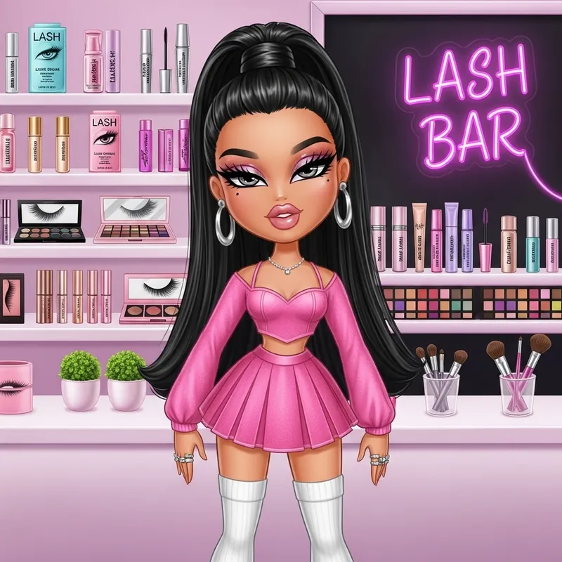 Stylish Latina Bratz Doll at Lash Bar