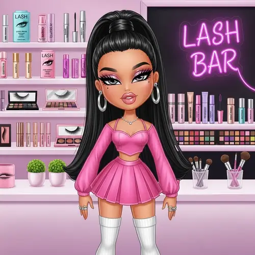 Stylish Latina Bratz Doll at Lash Bar