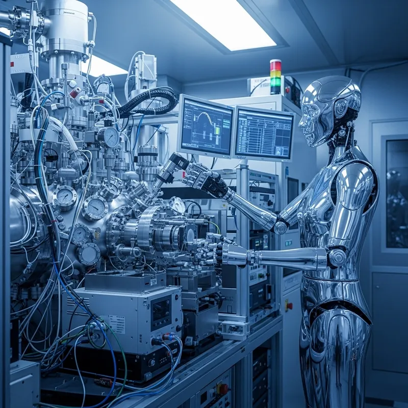 AI Robot in Advanced MBE Chamber