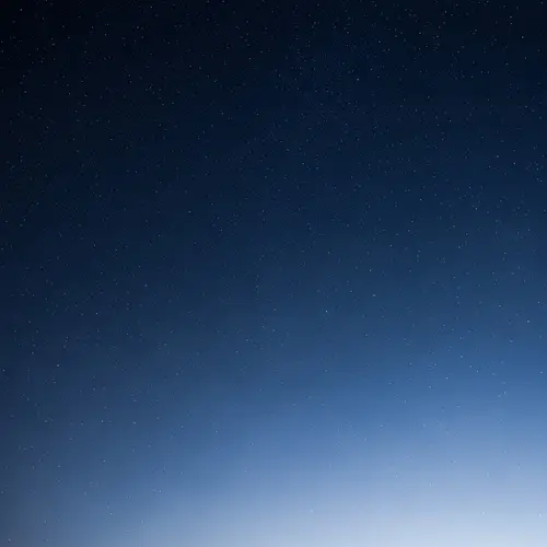 Tranquil Night Sky with Sparkling Stars in Blue