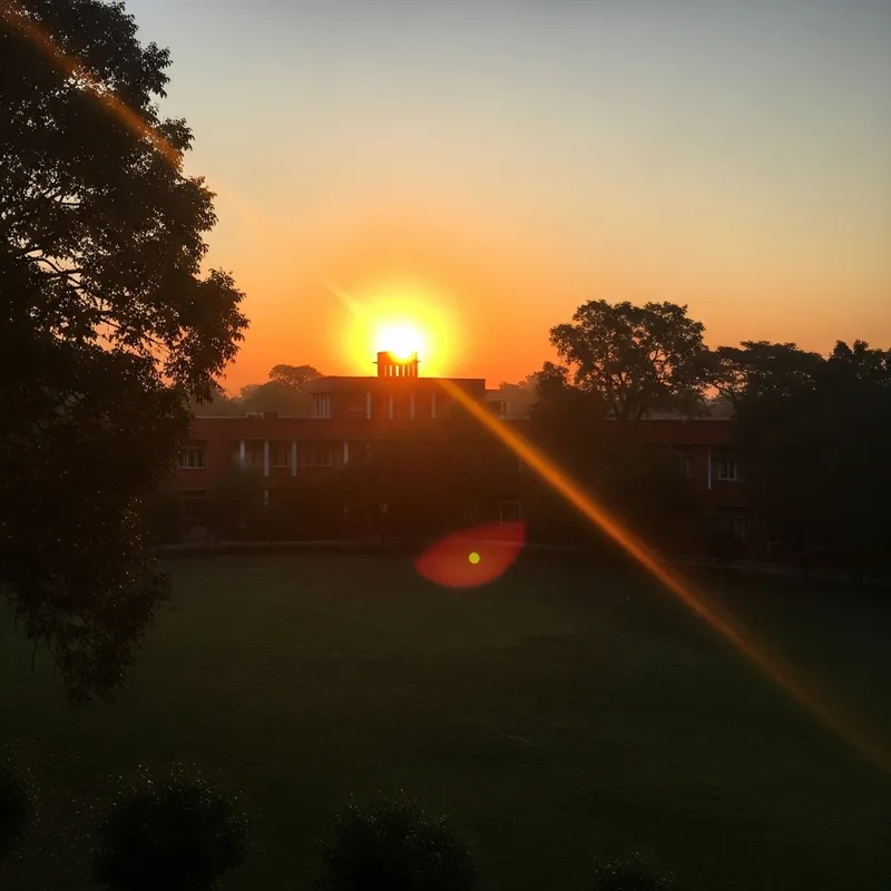 Beautiful Sunrise at IIT Kharagpur