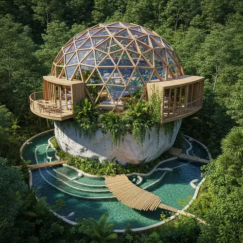 Stunning 13m Geodesic Dome Home in the Jungle