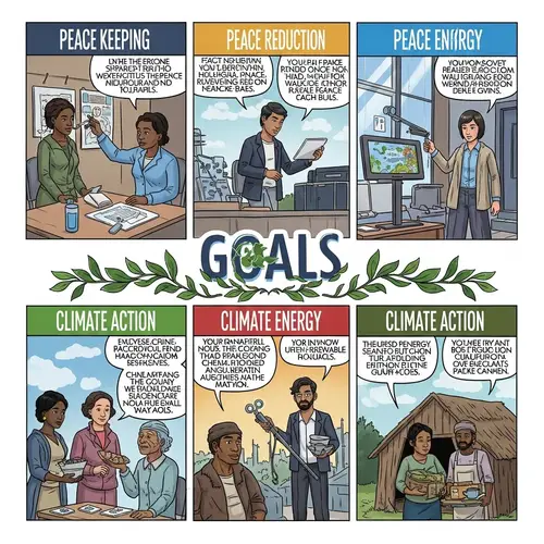 Educational Comic Strip on United Nations Goals
