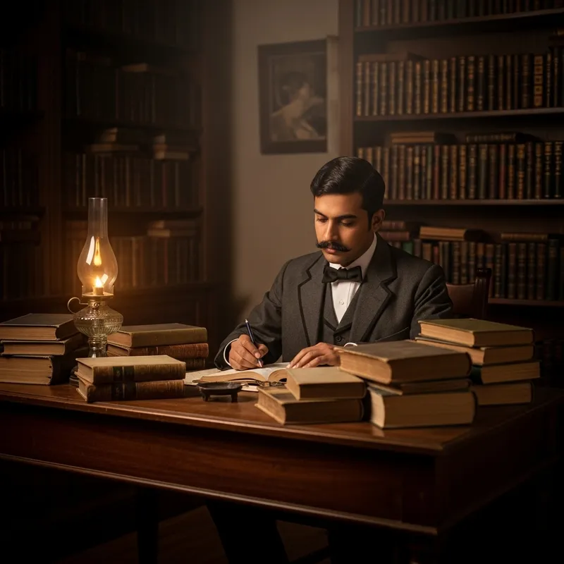 Enlightenment Scholar: Jose Rizal Surrounded by Books Enlightenment Scholar: Jose Rizal Surrounded by Books
