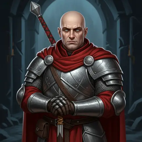Fantasy Dungeons and Dragons Cleric Character Portrait