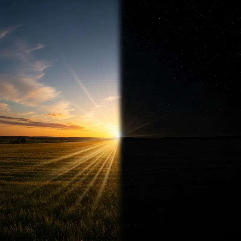 Striking Sunrise and Darkness Contrast | Nature's Balance Striking Sunrise and Darkness Contrast | Nature's Balance