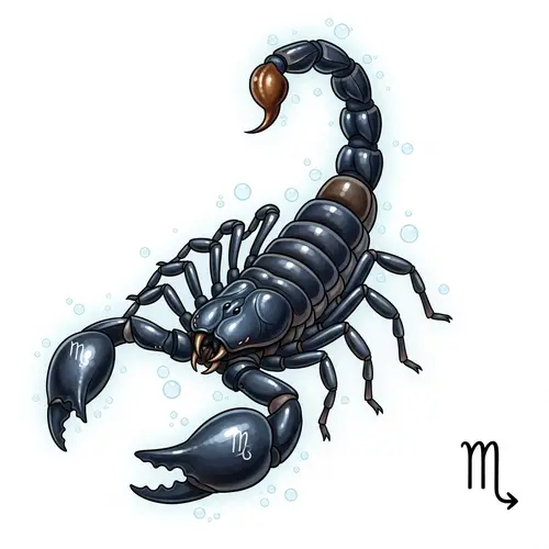 Realistic Scorpio Zodiac Sign Artwork