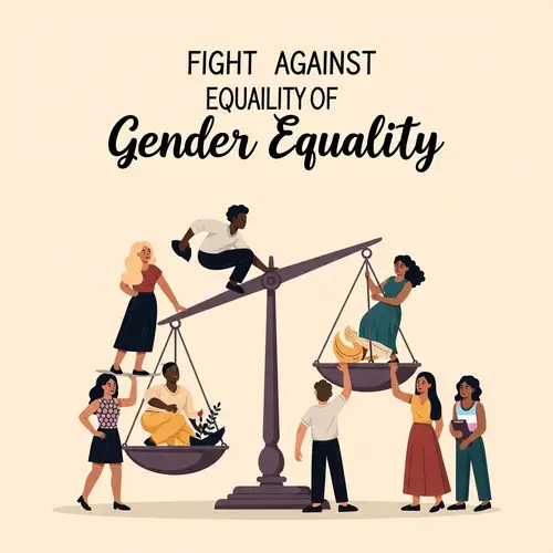 Fight Against Gender Inequality | Gender Equality Illustration