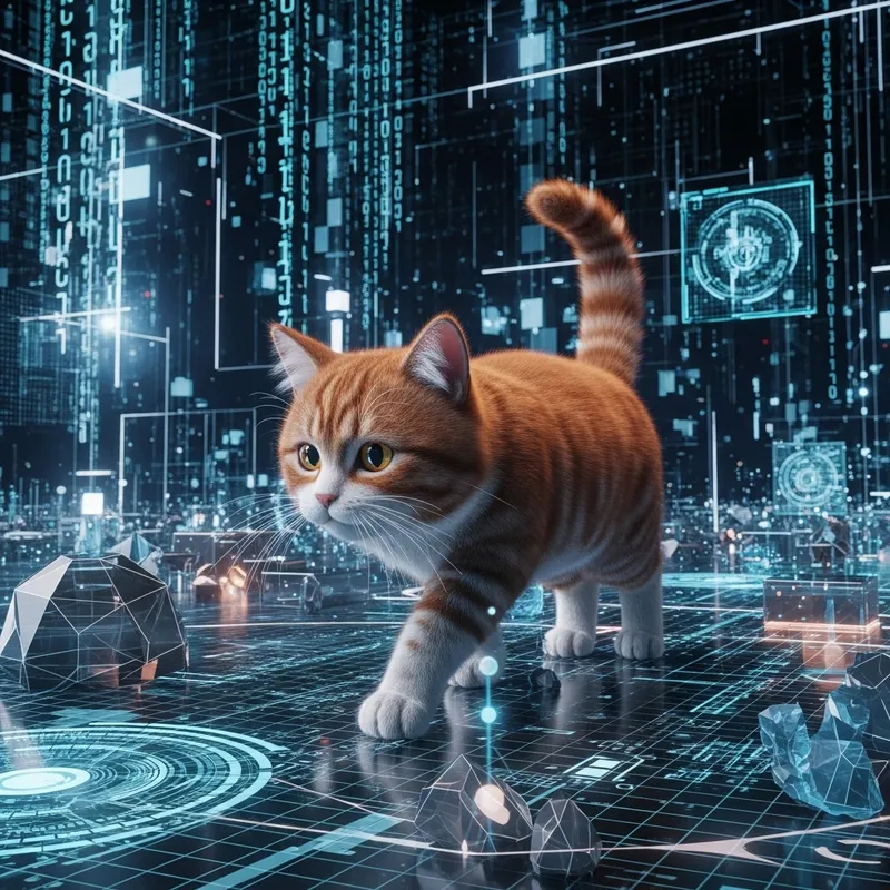 Metaverse Cat: Virtual Feline in 3D World