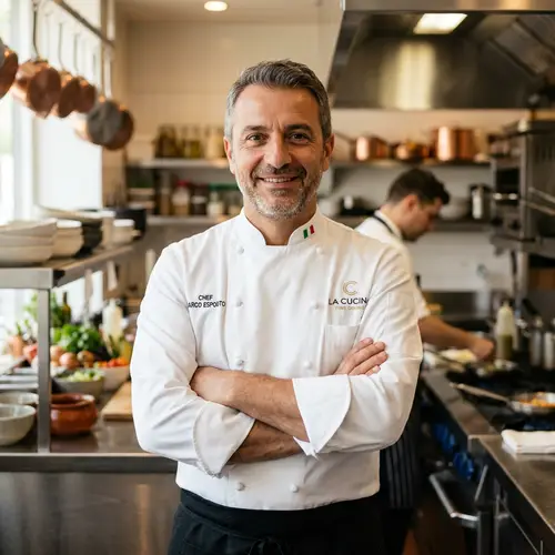 Expert Chef Headshot in Chef Whites