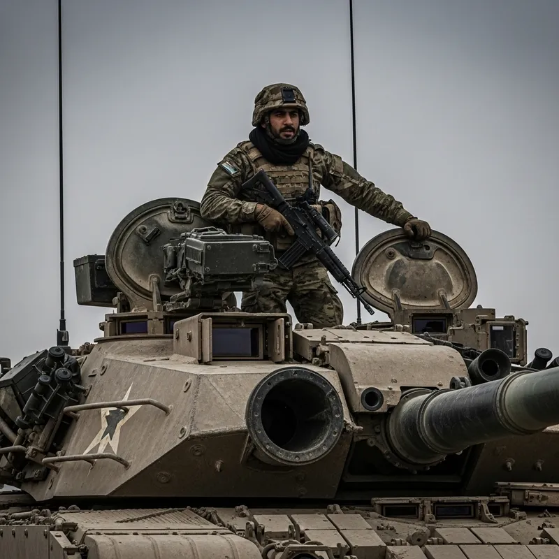 Fearless Palestinian Fighter on Israeli Tank | Bravery & Determination