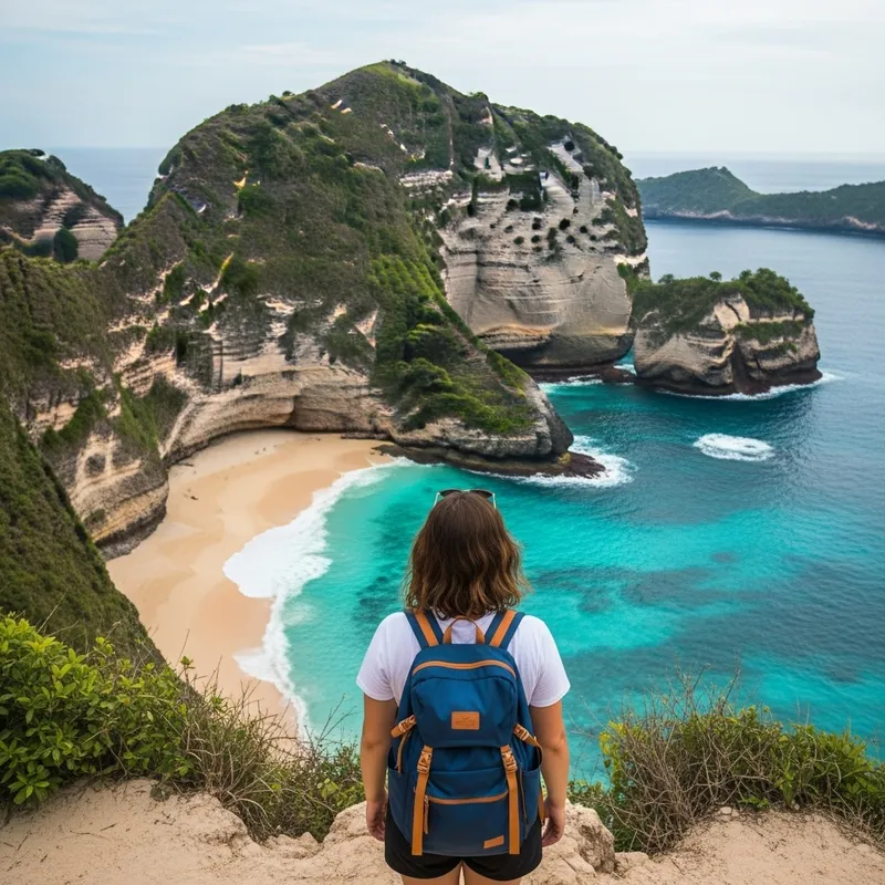 Backpacking in Nusapenida Island: Keckling Beach View