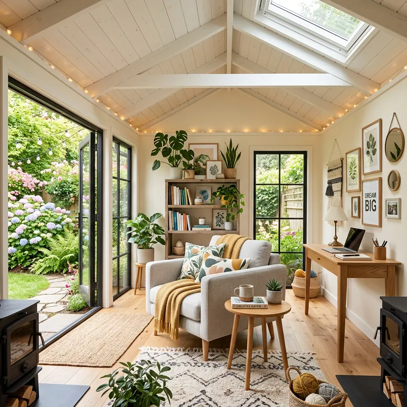 Chic Modern She Shed Interior Design Ideas