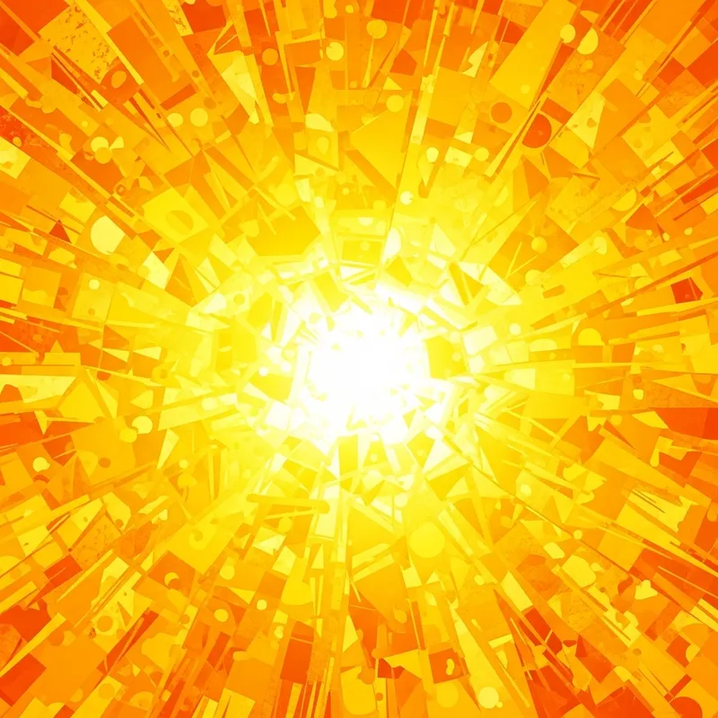 Vibrant Abstract Sunshine Art