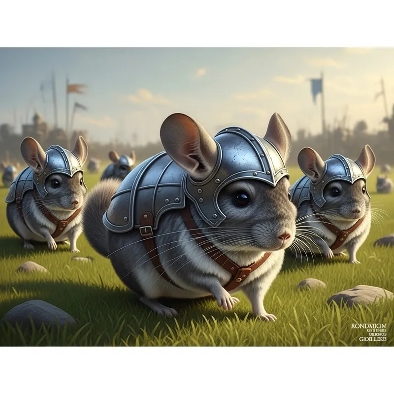 Weponized Chinchillas: Adorable Armor for Playful Creatures