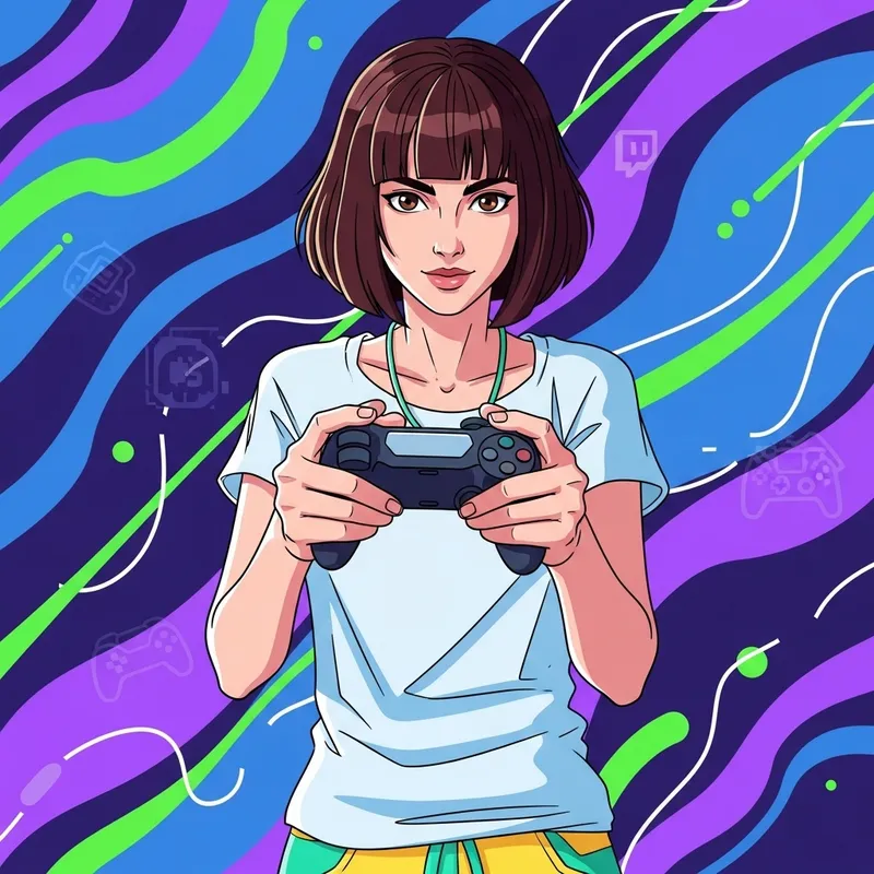 Personalized Twitch Channel Cover Art for Plut - Summer Style