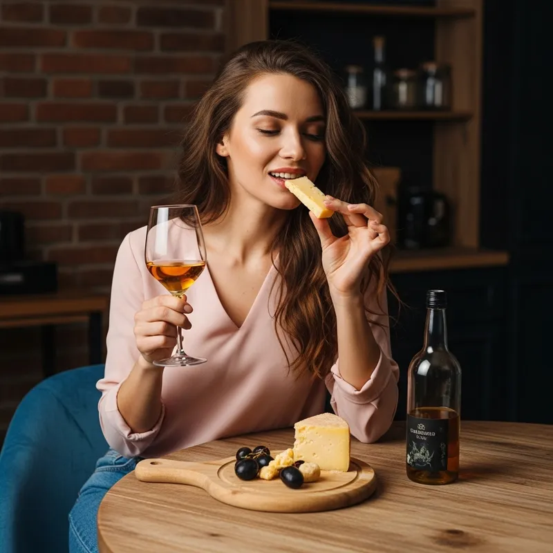 Cheese Lover: Woman Enjoying Cheese Cheese Lover: Woman Enjoying Cheese