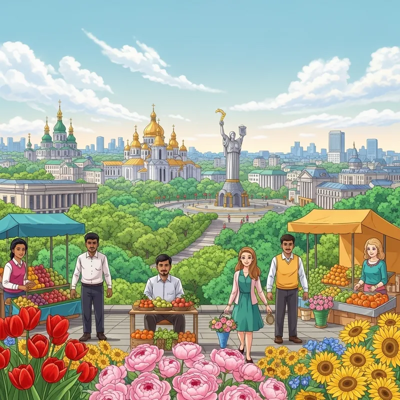 Beautiful Blooming Kiev Landscapes Beautiful Blooming Kiev Landscapes