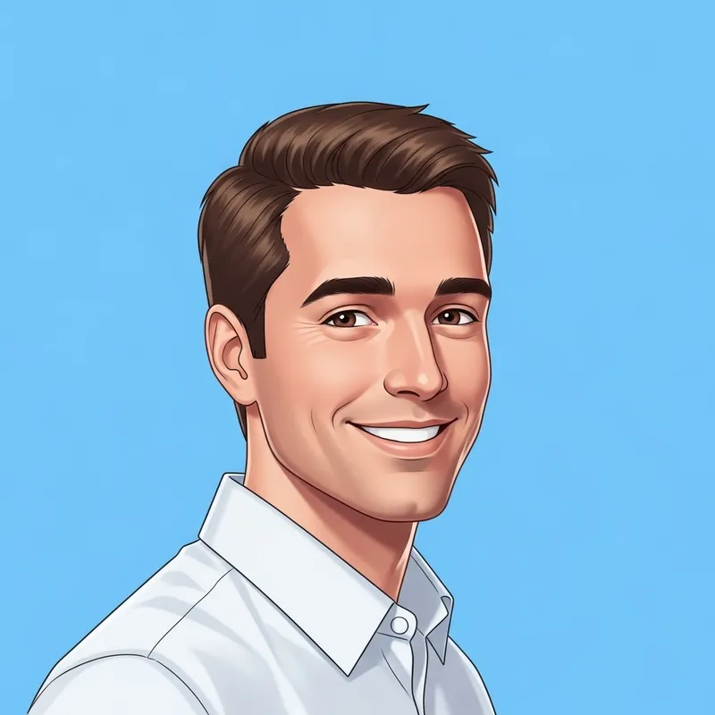 Friendly Caucasian Avatar for Social Media