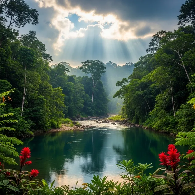 Pure Nature: Pristine Rainforest & Crystal Clear River