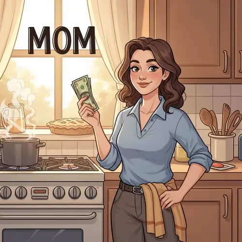 Loving Mom Illustration: Care, Nurturing & Devotion