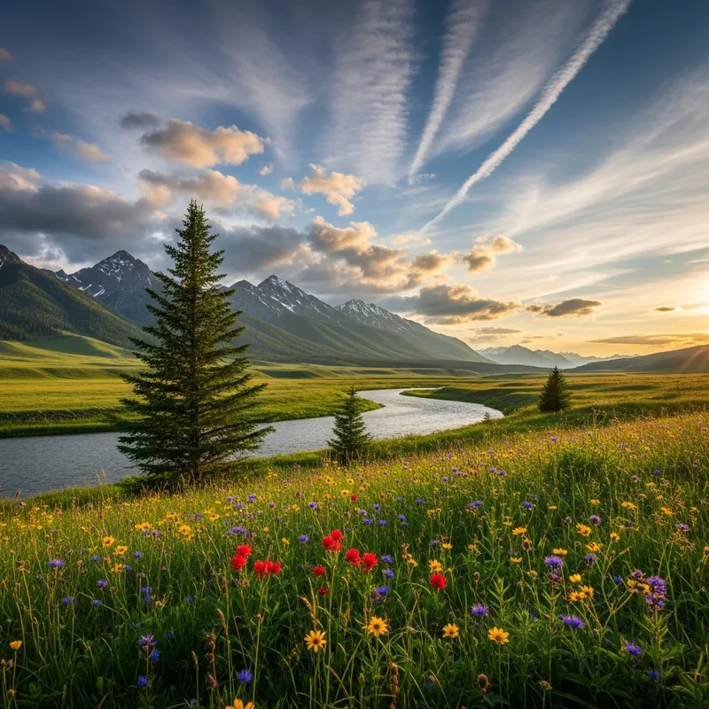 Captivating Mountain Landscape View