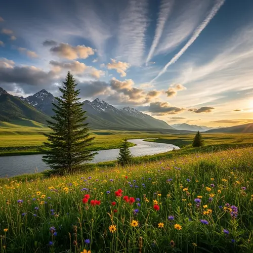 Scenic Mountain Landscape - Captivating Natural Beauty