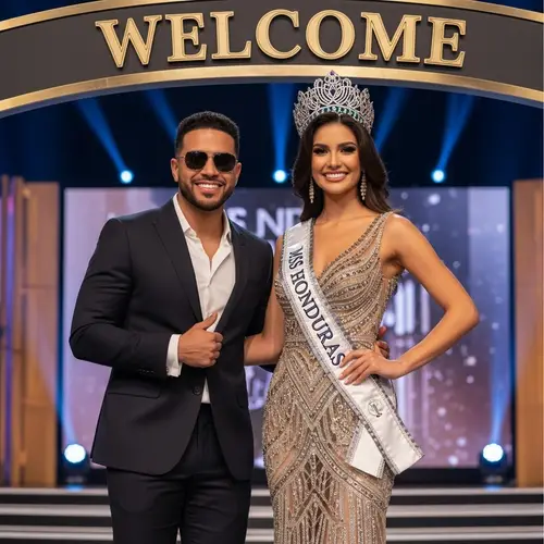 Carlos Rivera Carimaxx & Miss Honduras Universe