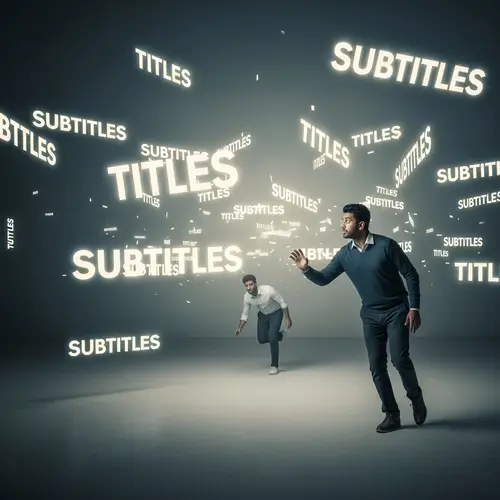Intriguing Titles & Subtitles Engage South Asian Man