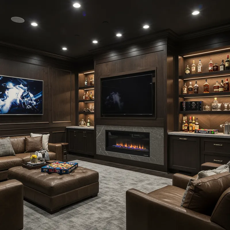 Modern Man Cave Interior Design Ideas