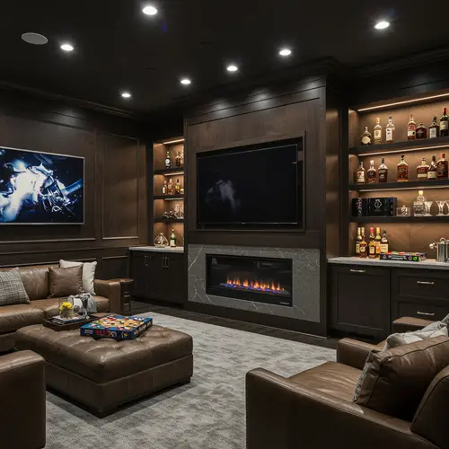 Modern Man Cave Interior Design Ideas