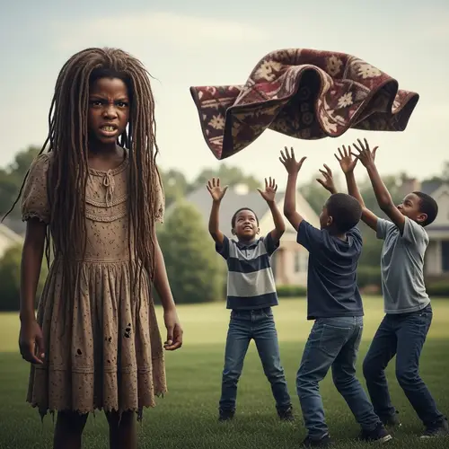 African American Spirit in Ethereal Form | Antique Blanket Unnoticed