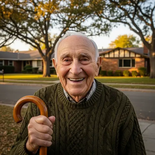 Heartwarming Portrait of an Elderly Gentleman