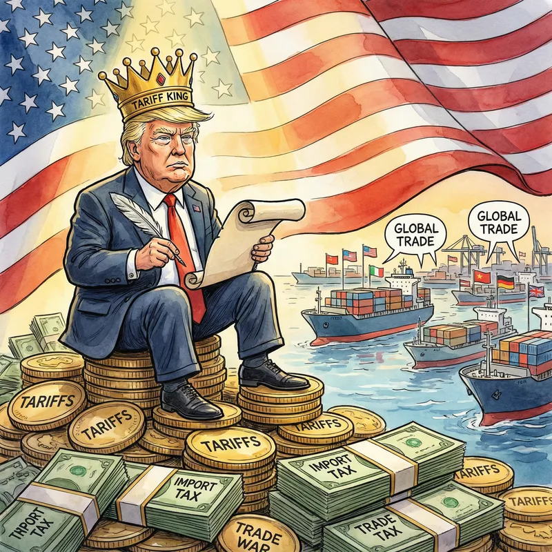 Trump Tariffs: A Political Cartoon Perspective