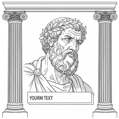 Stoic Philosopher in Ancient Rome-Inspired Instagram Template