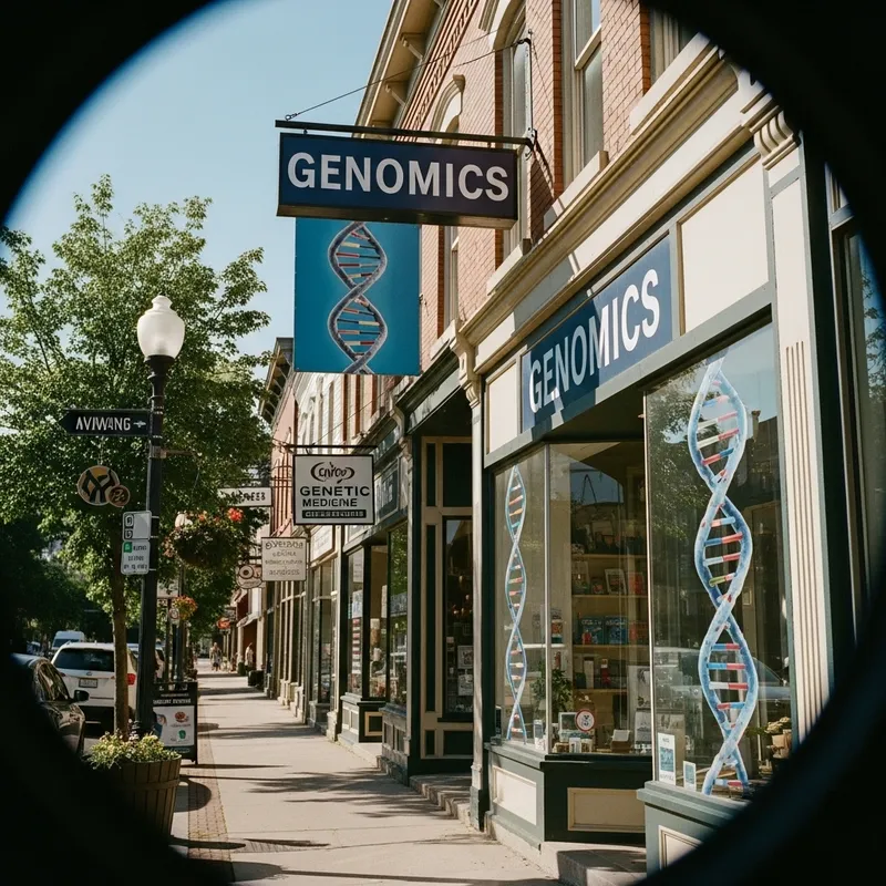 Charming Street with Genomics Shop