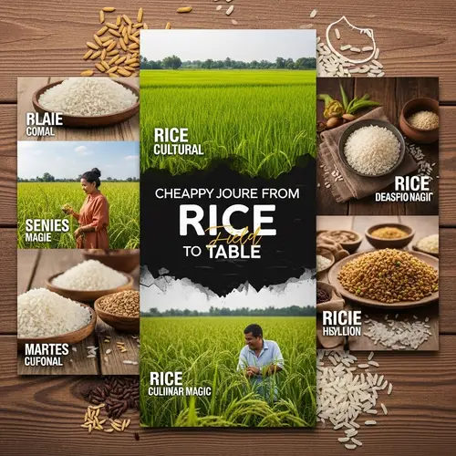 Captivating Rice Illustration: Celebrating Varieties and Cultural Significance