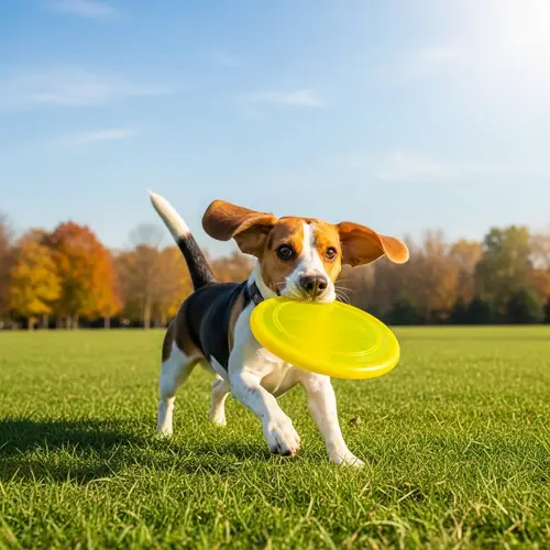 Adorable Beagle Dog Playing in a Green Park | Dog Breed Fun