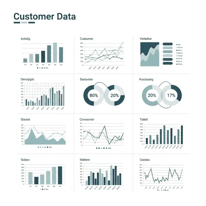 Modern Minimalist Customer Data Visualization