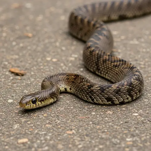 Eastern Brown Snake - Slithering on the Ground