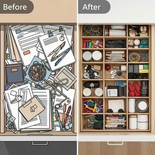 Drawer Organization: Before & After Transformation