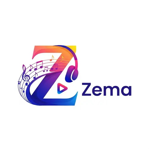 Zema - Vibrant Music Streaming Logo Design