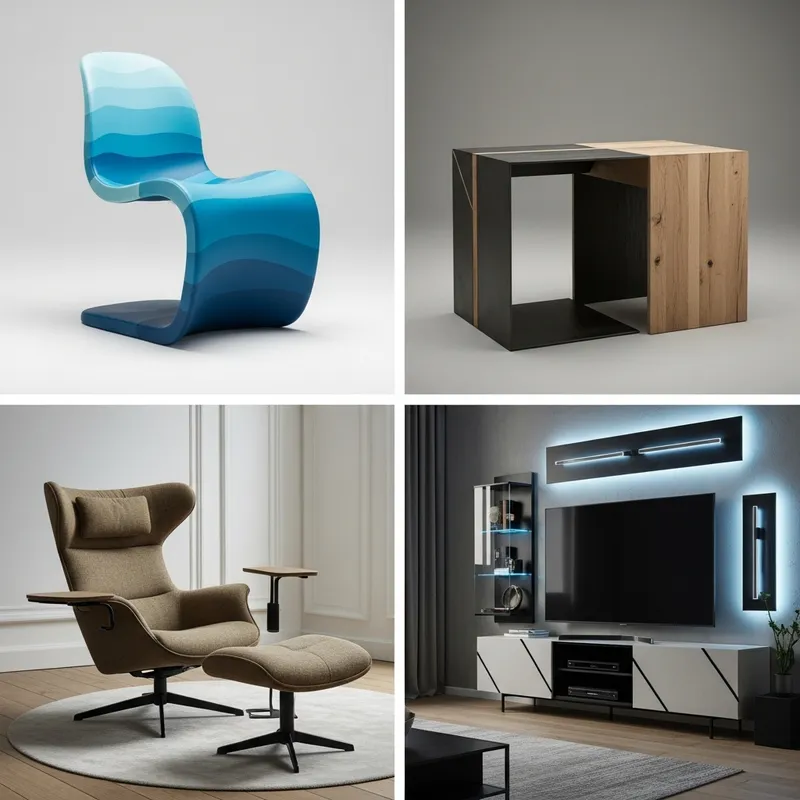 Modern Furniture Designs: Chairs, Table & TV Unit