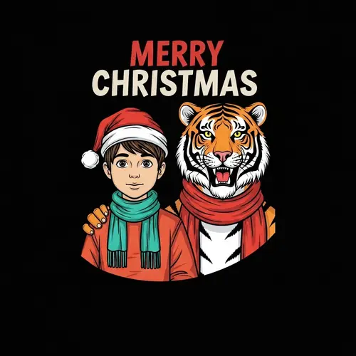 Christmas Spirit Fictional Characters Vector Graphic Art