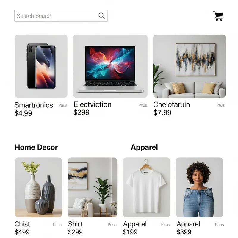 Create an Online Store | Electronics, Home Decor & Apparel