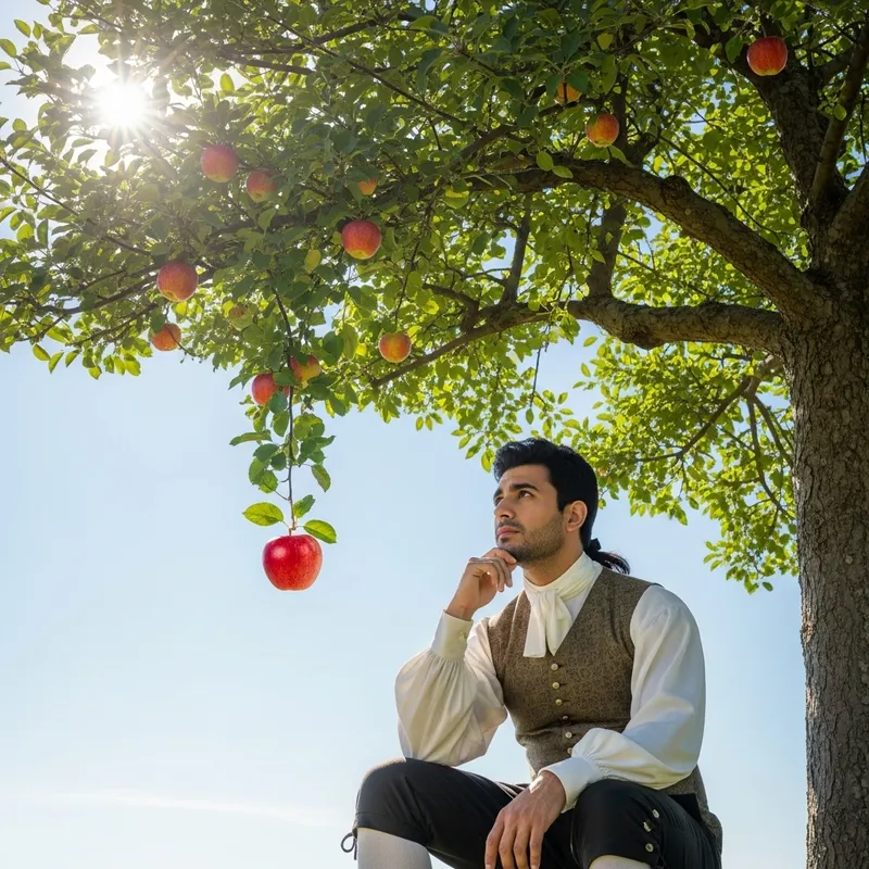 Newton Under the Apple Tree: A Moment of Discovery Newton Under the Apple Tree: A Moment of Discovery