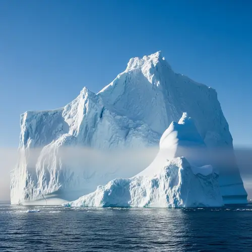 Gigantic Iceberg in Freezing Ocean